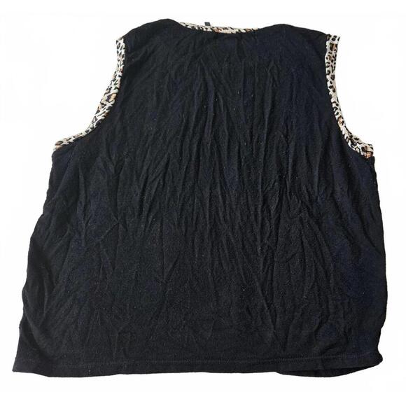 Omighty I'm Okay I'm Alive Leopard Trim Horse Tank - Size M - Picture 2 of 6